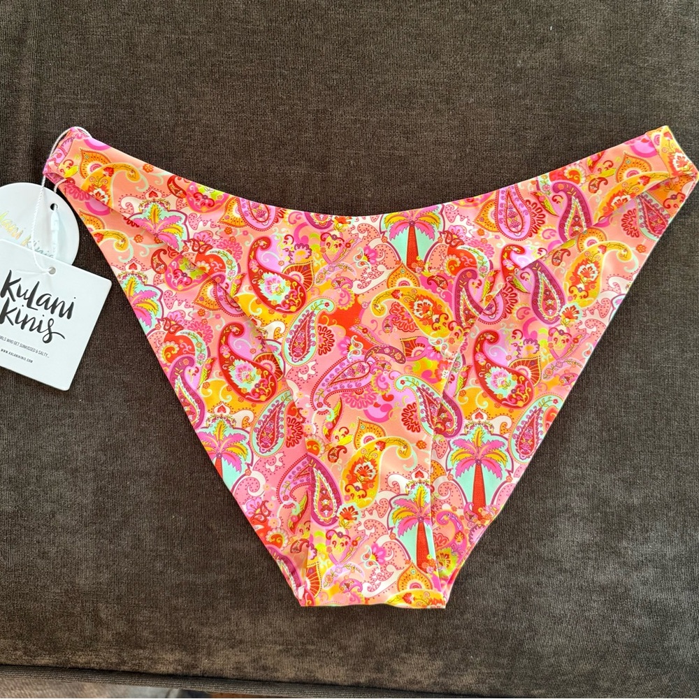 Kulani Kinis 
Women’s Colorful Paisley Swim Bottoms